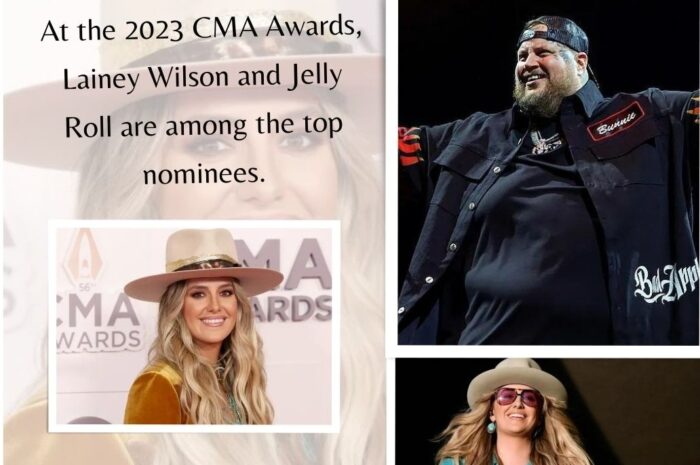 At the 2023 CMA Awards, Lainey Wilson and Jelly Roll are among the top nominees